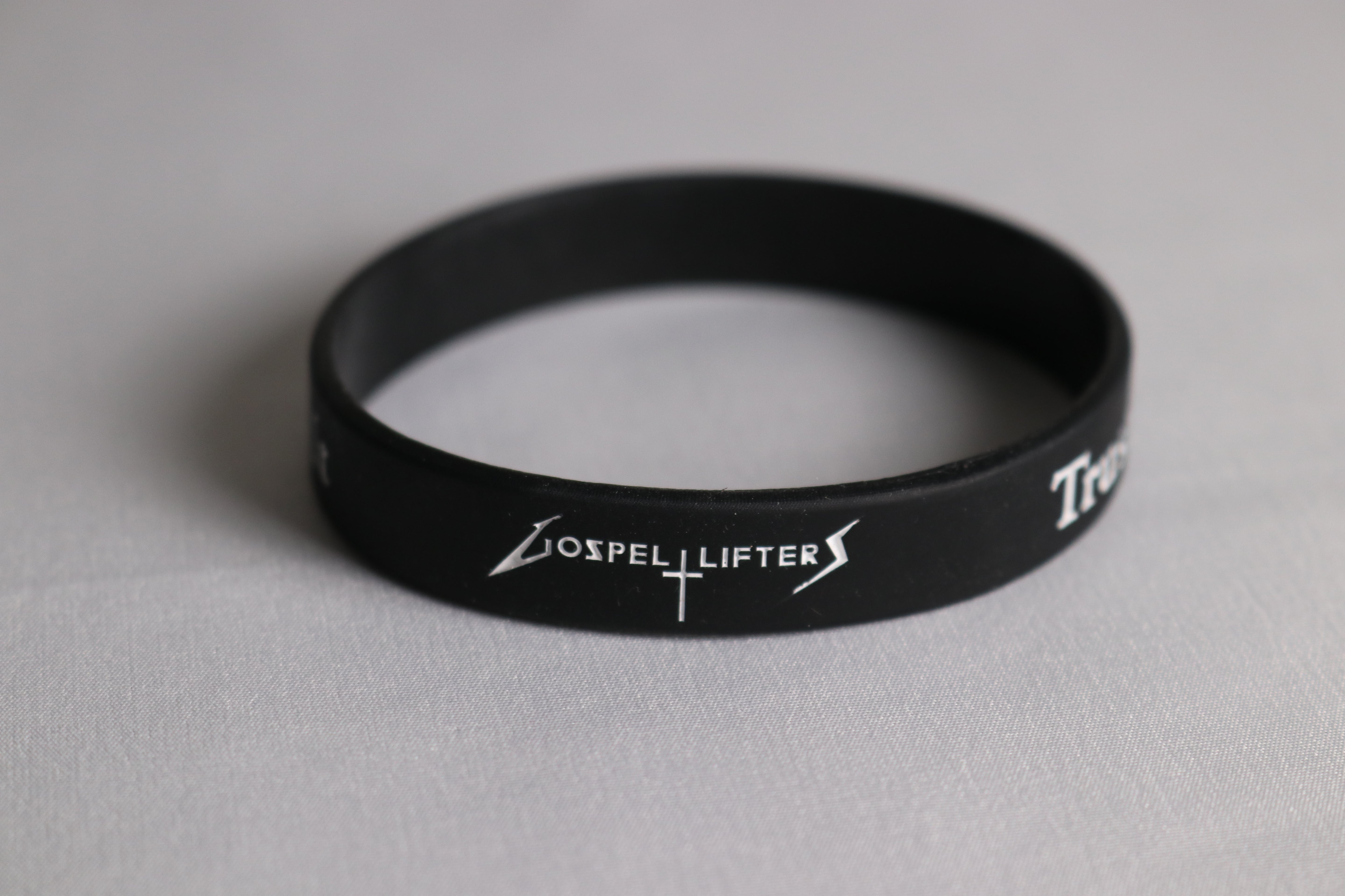 Trust God, Pray About It Rubber Bracelet