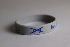 Proverbs 27:17 Iron Sharpens Iron Rubber Bracelet