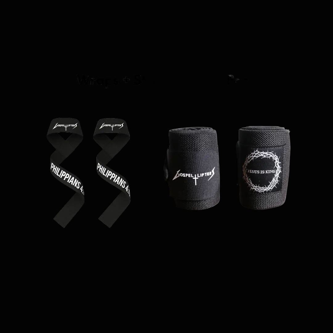 Wraps and straps bundle pack with visible branding on a white background