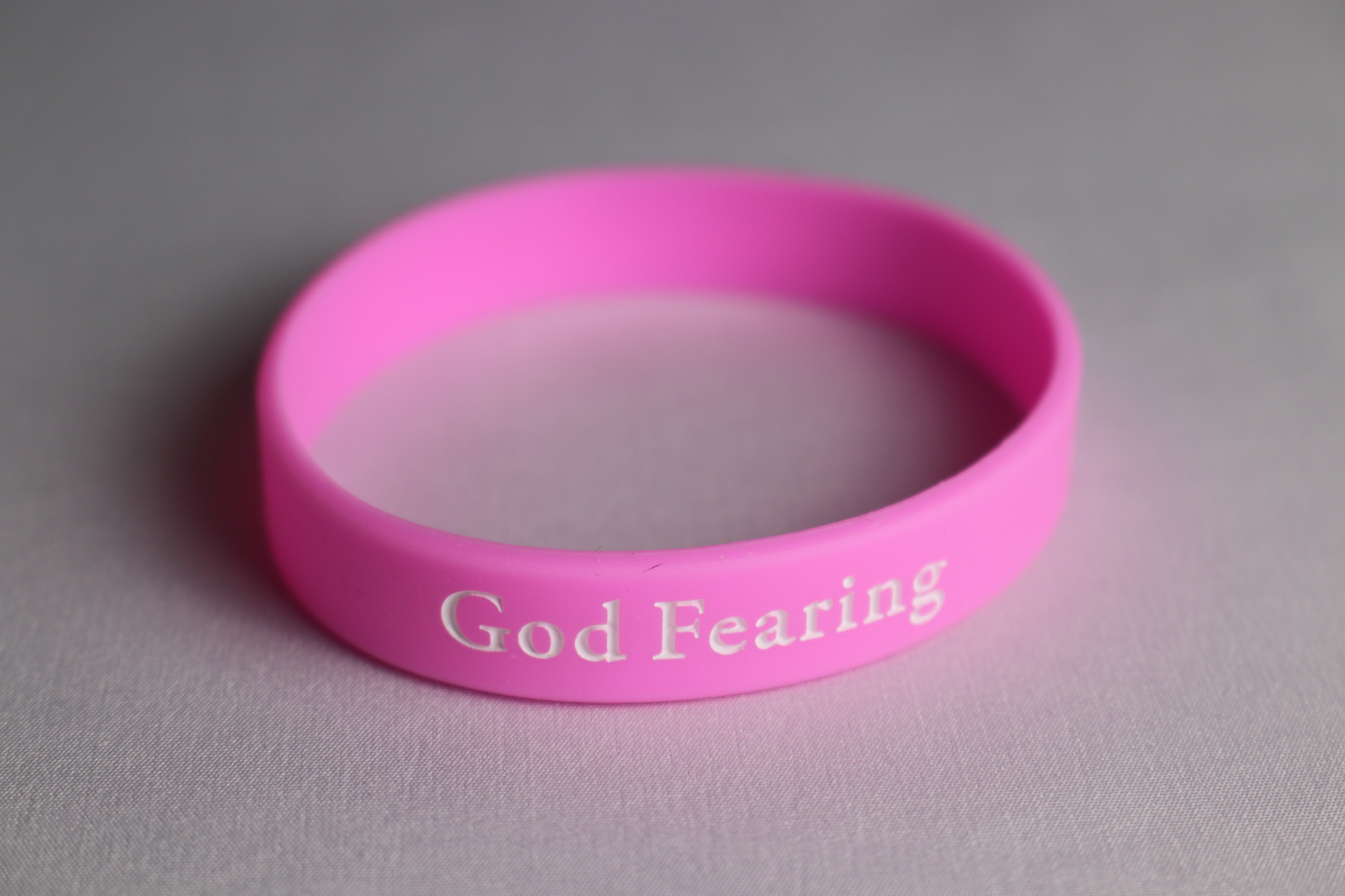 Proverbs 31:30 God Fearing Rubber Bracelet