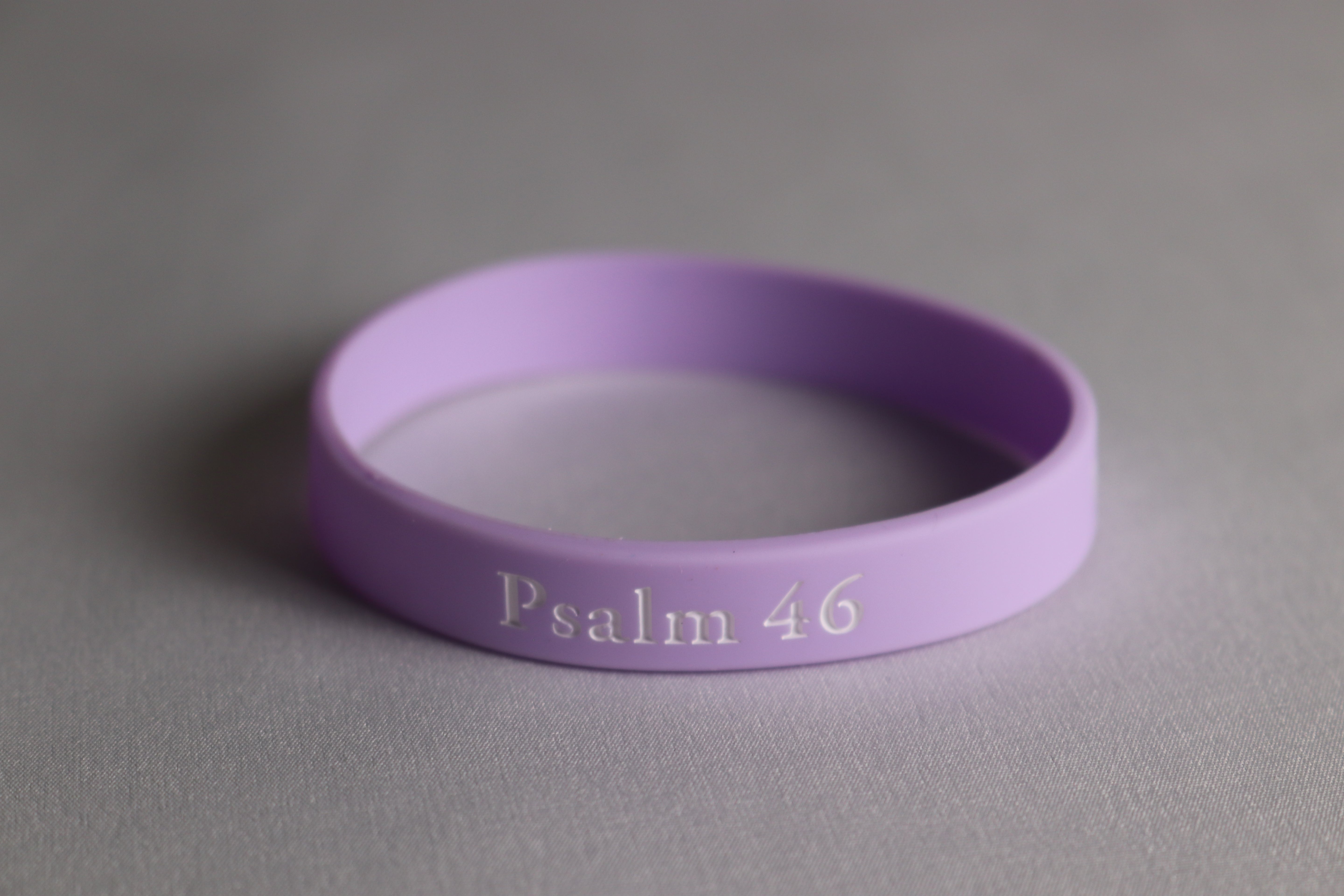 Psalm 46 Refuge Rubber Bracelet