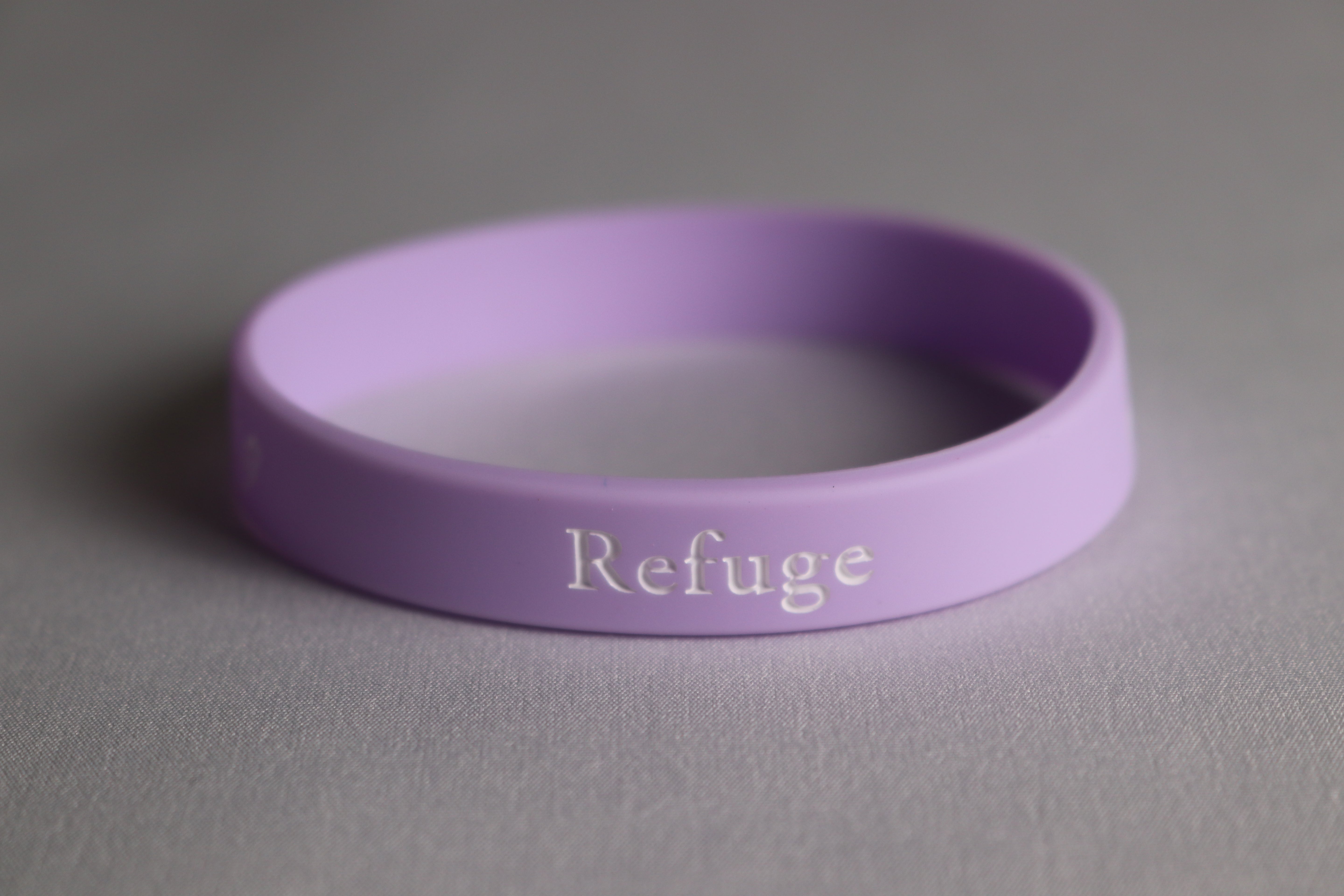 Psalm 46 Refuge Rubber Bracelet