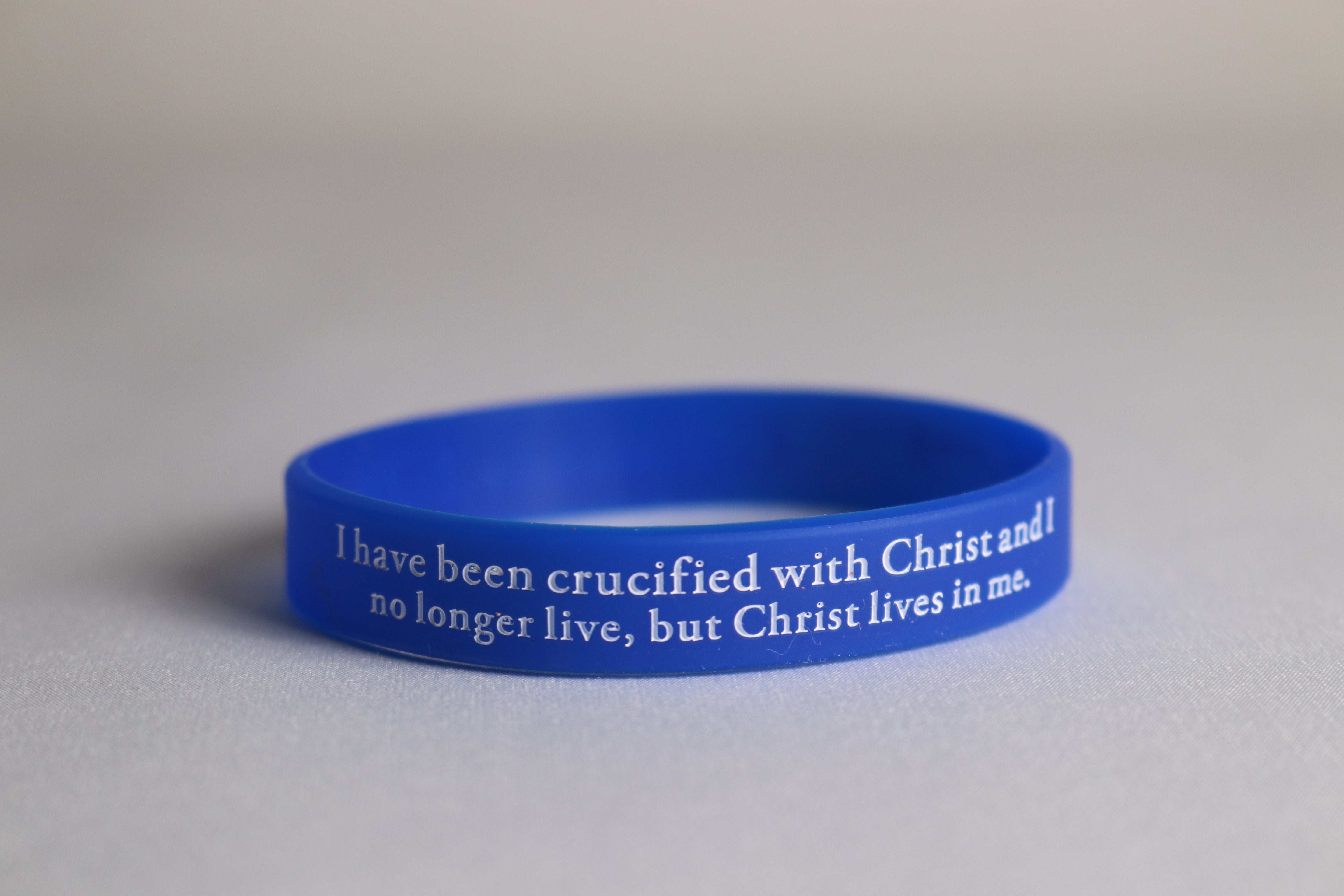 Galatians 2:20 Identity Rubber Bracelet