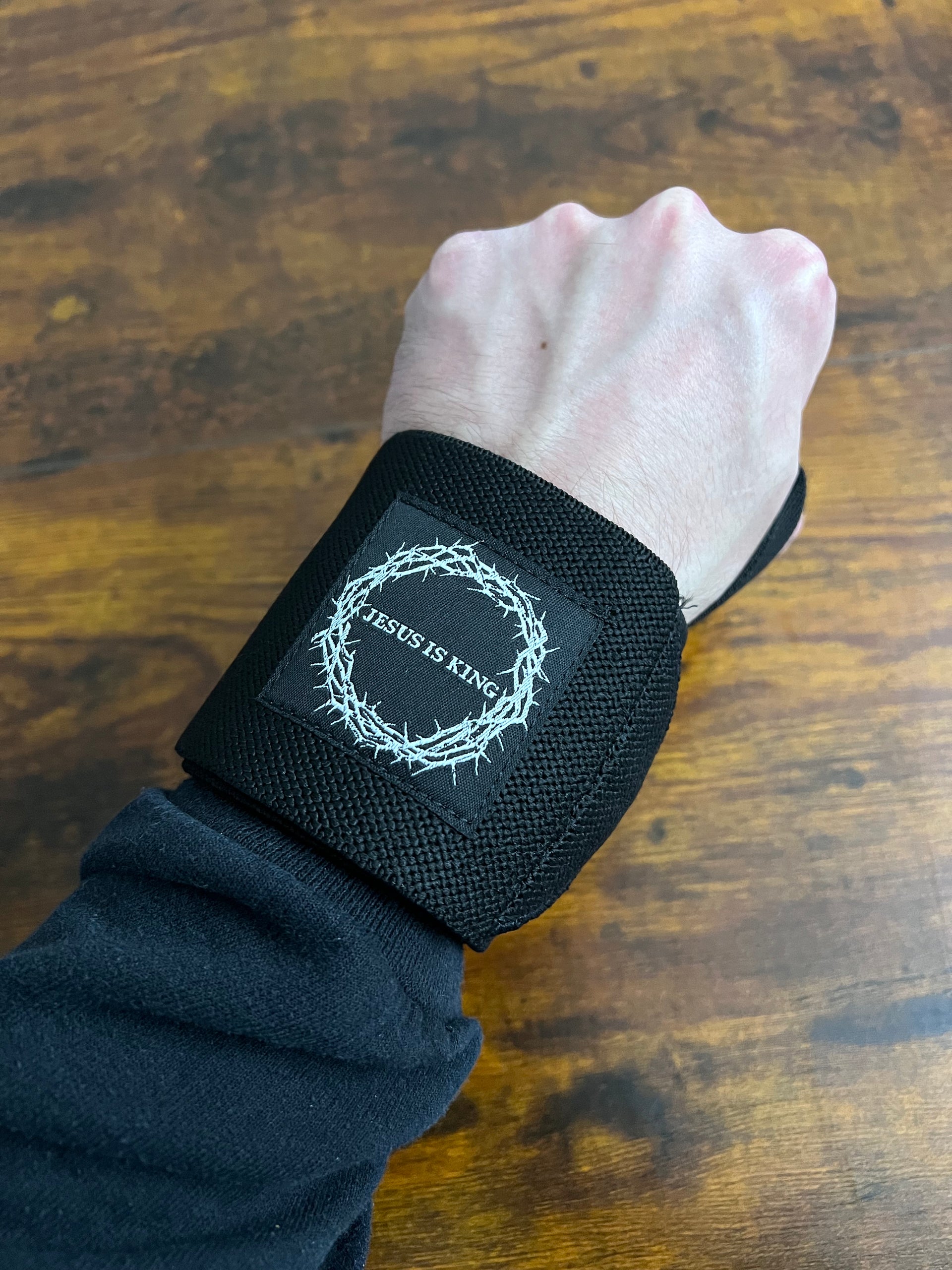 Jesus is King Wrist Wraps